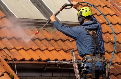 Démoussage et hydrofuge de toiture à Charols